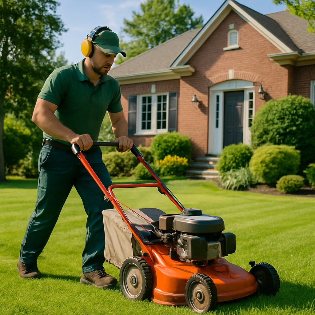 Lawn mowing - Magog