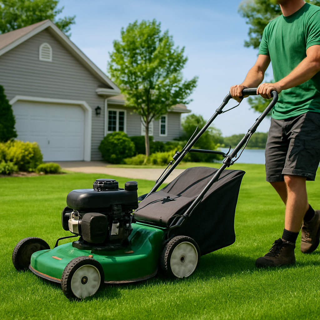 Lawn mowing - Magog